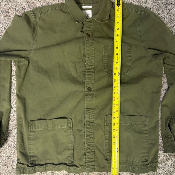 Men’s size large Gap military field army chore overshirt great shape - Picture 4 of 5